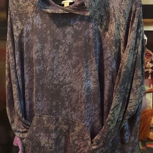 3x LuLaRoe Women's Purple Marble-Pattern Hoodie